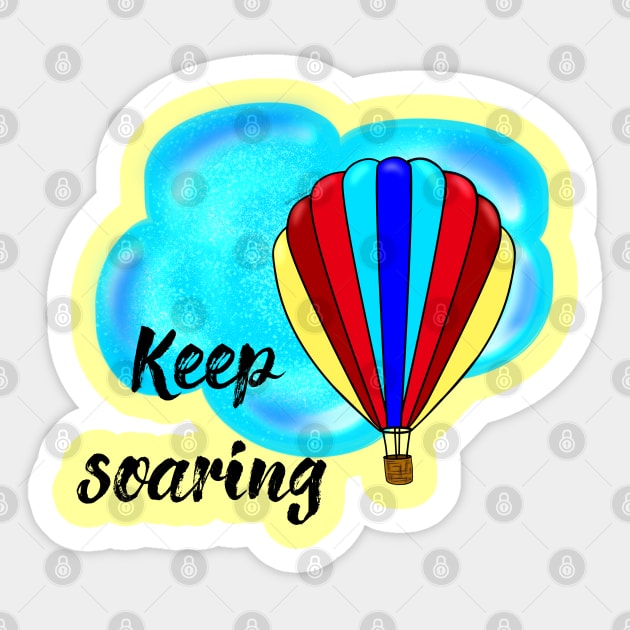 Keep Soaring_2 Sticker by DitzyDonutsDesigns